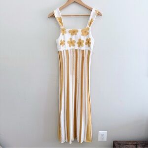 Hayley Menzies Sunray Knit Midi Sundress size Small
